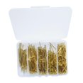 thumbnail image 2 of TISHITA Round Head Nails Furniture, Miniature Nail Assortment Furniture Hardware Accessories with Box for Craft Projects Hinges Boxes 350 Gold, 2 of 8