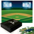 thumbnail image 3 of Ambesonne Sports Jigsaw Puzzle, Cartoonish Field Stadium, Heirloom-Quality Fun Activity for Family Durable Cardboard, 1000 pcs, Multicolor, 3 of 6