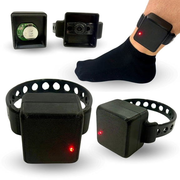 Fake/Prop - Flashing Ankle Monitor, House Arrest Bracelet, GPS Tracker