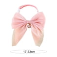 thumbnail image 5 of opvise Adorable Exquisite with Bell Pet Kitten Cat Velvet Bowknot Neck Strap Pet Collar Pink, 5 of 7