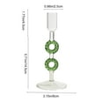 thumbnail image 2 of Stripped Glass Candelabra Cups In Multiple Heights, Tall Glass Candle Holders For Creating Dynamic Wedding Centerpieces, Romantic Candlelight Dinners, And Elegant Home Decor Arrangements, 2 of 5