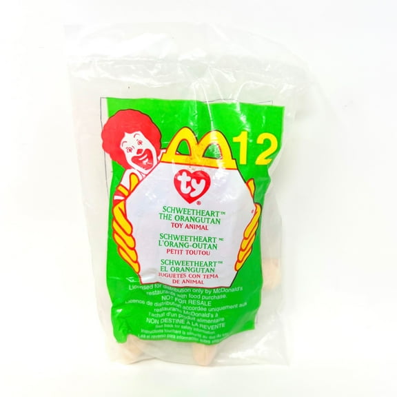 McDonald's Happy Meal Toy Ty Teenie Beanie Babies Schweetheart The Orangutan