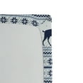 thumbnail image 3 of Ambesonne Nordic Fitted Sheet, Pixel Art Style Reindeer, King Size, Pale Blue Dark Blue, 3 of 3