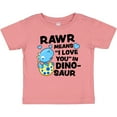 thumbnail image 3 of Inktastic Rawr Means I Love You in Dinosaur Valentine Boys or Girls Baby T-Shirt, 3 of 5