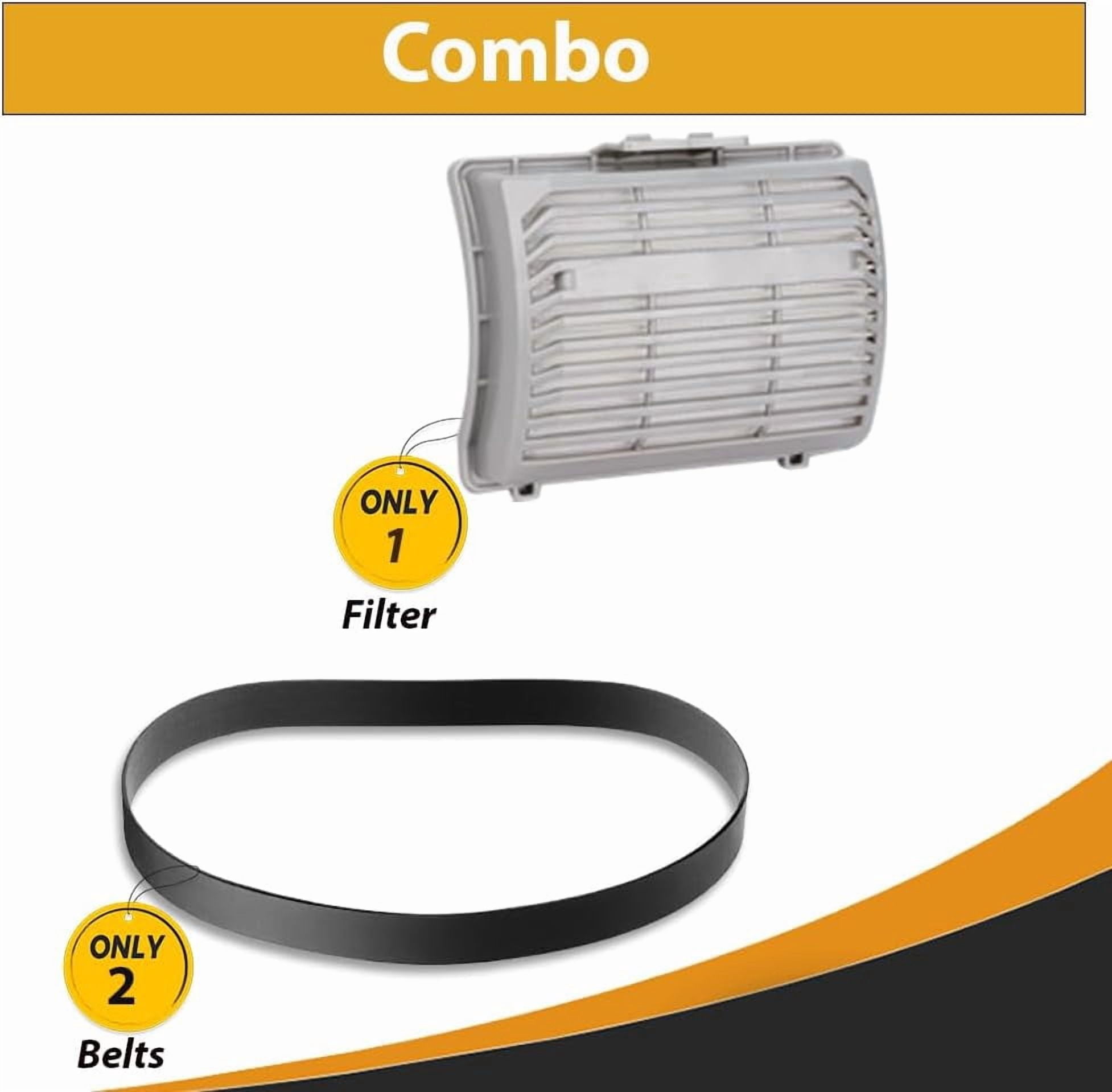 Replacement For Hoover MaxLife PowerDrive Swivel XL, UH75110 Bagless Upright Vacuum EXHAUST Filter and Belts Kit also Fits UH75110V, UH75120, UH75200