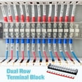 thumbnail image 5 of Uxcell 4 Pcs Dual Row Terminal Block, 600V 25A 12 Positions Screw Terminal Block with 4PCS Pre-Insulated Barrier Strips for Power System, Home Appliances, 5 of 6