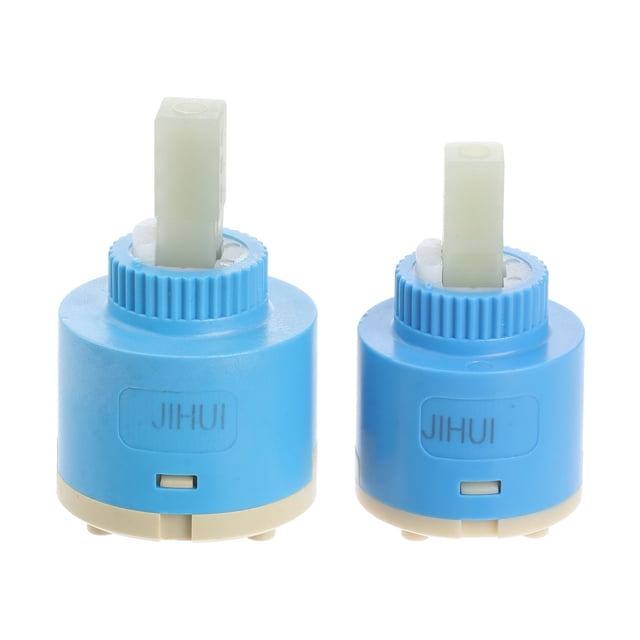EeaseMX 2 cartuchos de disco cerámico de repuesto para mezclador de agua fría y caliente, válvulas internas para grifo.