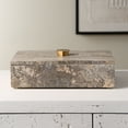 thumbnail image 2 of Uttermost Griseus Travertine Stone Box in Gray, 2 of 7