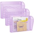 thumbnail image 1 of Organizador de pared GDINDINFAN de malla con 3 compartimentos, color morado, 1 of 7