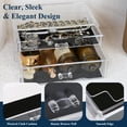 thumbnail image 3 of Sea Team Clear Makeup Organizer with Drawers, Acrylic Plastic Cosmetic Display Case, Jewelry Storage Box, Holder for Dresser, Bathroom, Vanity, Countertop (1 Large, 1 Middle Drawers), 3 of 6