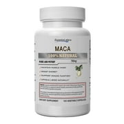 Superior Labs Organic Peruvian Maca 100% Pure NonGMO - Zero Synthetic Additives, Stearates, Dioxides - Powerful Formula for Healthy Energy, Mood, Sleep and Stress - 750mg, 120 Vegetable Capsules