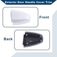 thumbnail image 4 of Unique Bargains No.51217396544 Exterior Door Handle Cover Trim for BMW X1 X2 X5 F15 X6 F16 2014-2019 Door Handle Cover 1 Pcs Ore White, 4 of 7