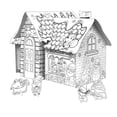 thumbnail image 4 of Juguetes de grafiti de cartón ensamblados en tres dimensiones para bricolaje navideño, juguetes interactivos entre padres e hijos, educación temprana, juguetes de papel recortado para pintar, 4 of 4