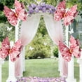 thumbnail image 4 of Large Butterfly Wall Decoration, 12.6 Inch Mesh Butterfly Bow, Wedding Festival Party Ornament, Colorful Outdoor Courtyard Decor, DIY Gift Accessory, 4 of 6