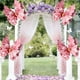 thumbnail image 4 of Decoración de ventanas con velos de mariposas y flores para bodas, festivales, fiestas, patios al aire libre, escenas decorativas., 4 of 6