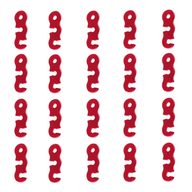 Langgg 20 Pieces Guy Line Cord Adjuster Small Convenient Rope Adjusters Canopy Accessory Sporting Goods for Outdoor Hiking