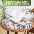 thumbnail image 3 of 60 PCS Food Storage Containers with Lids Airtight, Plastic Food Container Set, SIKITUT Airtight Storage Containers for Home, Kitchen, Leak Proof, BPA, 3 of 7