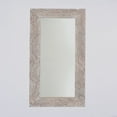 thumbnail image 6 of Expobazaar Mirror Accent | Rustic White Solid Wood Handcarved Rectangle Mirror | 36" x 72", 6 of 8
