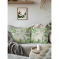 thumbnail image 3 of 1 Pack Outdoor Pillows Waterproof, Summer Palm Leaves Indoor/Outdoor Throw Pillows with Inserts, Watercolor Tropical Leaf Botanical Beige Decorative Pillow for Patio Furniture Chairs Couch, 3 of 8