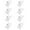 A, variant on 8PCS 6MM Adhesive Wall Hook Screw Style No Drill Mount for Bathroom Kitchen and Home Strong Hold Non Trace Installation for Hanging Storage,wall hook,A