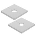 thumbnail image 2 of Miangastore Pipe Cover Abs Silver 2Pcs 3.3X3.3X0.2In, 2 of 8