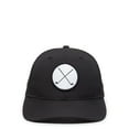 thumbnail image 3 of Signatures Men's Performance Golf Hat, Snapback, One Size, Black/White, 3 of 9