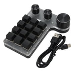 Mini Macro Mechanical Gaming Keypad,12 Keys Mechanical Keyboard One Handed Programmable Mechanical Keyboard Programmable Macro Keyboard Finest Materials