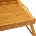 thumbnail image 5 of Vaiyer Home Bamboo Breakfast Bed Lap Tray Laptop Desk with Media, Tablet, Phone Holder and Foldable Legs, Fits up to, 5 of 7