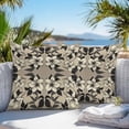 thumbnail image 4 of Outdoor Pillow Cover Black White Flowers Set of 2 Waterproof Throw Pillowcases Vintage Floral Decorative Patio Furniture Pillows for Couch Garden Indoor & Outdoor Use, 4 of 9