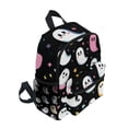 thumbnail image 2 of FORMRS School Backpack with Front Zippered Pocket 12" Student Travel Daypack, White Halloween Ghost, 2 of 6
