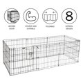 thumbnail image 4 of Puppy Playpen – Foldable Metal Exercise Enclosure – Eight 24x24-Inch Panels – Indoor/Outdoor Pen with Gate for Dogs, Cats or Small Animals by Petmaker, 4 of 9