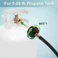 thumbnail image 6 of Gaspro 6FT Propane Tank Adapter Hose, Connect 1 lb Portable Appliances to 20 lb Tanks, Fit for Coleman Camping Stove, Buddy Heater, Tabletop Gridde and More, 6 of 9