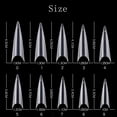 thumbnail image 5 of 500PCS/Bag Extra Long Stiletto Salon False Acrylic Half Cover Fake Nail Tips(Natural), 5 of 6