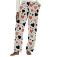 thumbnail image 2 of Puyaiuu Women's Pajama Pants With Pockets Flannel Pajama All kinds of Print Comfy Lounge Pant Fuzzy Sleep Bottoms with Pockets Gift, 2 of 5