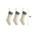 thumbnail image 3 of NSESSHome 3Pcs Knitted Christmas Stocking Classic Large Stockings for Family Holiday Christmas Party Decorations, 3 of 7