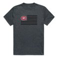 thumbnail image 1 of Saint Cloud State University Flag T-Shirt, Heather Charcoal 2 - Small, 1 of 1