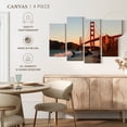 thumbnail image 5 of Elephant Stock Sunlit Golden Gate Wall Art - Horizontal Multi Panel Canvas - Living Room Wall Decor - Architecture Multi Panel - Brown And Orange Decor - 52" x 32", 5 of 8