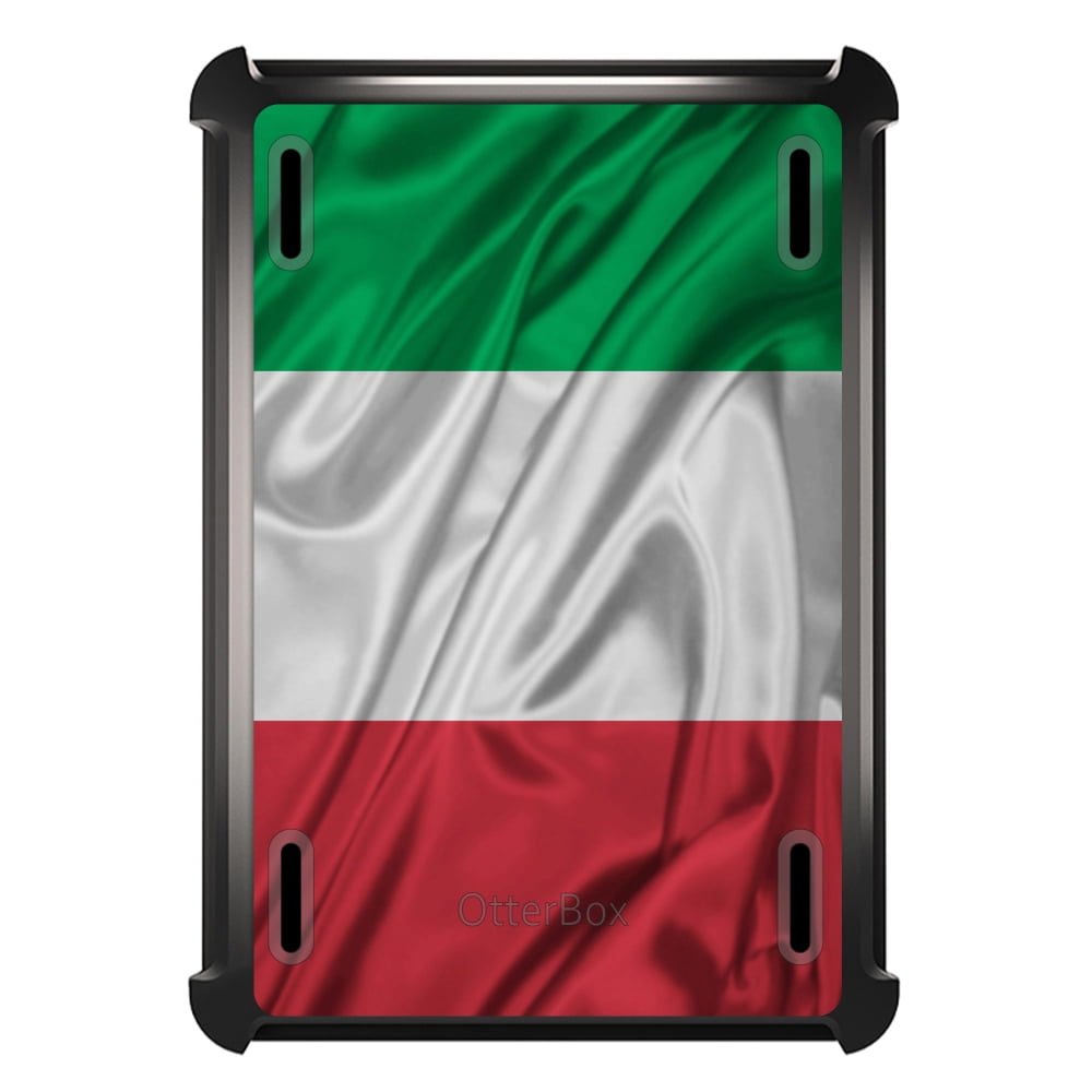 CUSTOM Black OtterBox Defender Series Case for Apple iPad Air 2 (2014 Model) Red...