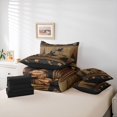 thumbnail image 6 of Manfei Flying Mallard Duck 7pcs Queen Bedding,Rustic Bird Bedding Comforter Set Queen,Black Reversible, 6 of 7
