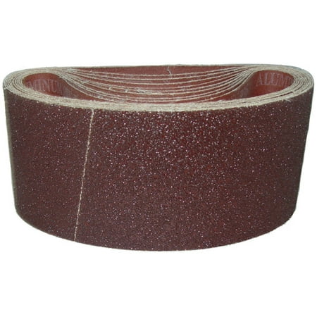 

Magnate K4X21.75S3 4 x 21-3/4 Open Coat Sanding Belt Aluminum Oxide - 36 Grit X Weight 10 Belts/Pkg Resin Bond Cloth Backings Open Coat