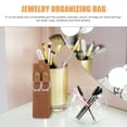 thumbnail image 4 of 3 PCS Earrings for Men Jewelry Travel Organizer Maid of Honor Gifts Storage Bag Necklace Pu, 4 of 6