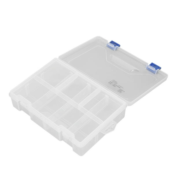 Caja De Compartimentos, Organizador De Compartimentos Ajustable Multifuncional PP 8 Rejillas Transparentes Para Joyería