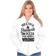 thumbnail image 3 of Like Pineapple Pizza Debate Opinion Unisex Fleece Graphic Zip Up Hoodie Brisco Brands 2X, 3 of 5
