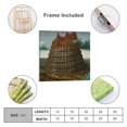 thumbnail image 2 of Pieter Bruegel The Elder The Tower of Babel Painting Art Poster Wall Art Picture Painting Poster Canvas Print Posters Artworks Bedroom Living Room Decor 28x28inch(70x70cm), 2 of 5