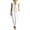 X179 White, variant on Bysome Women Dress Solid Color Sleeveless Tie Neck Dresses Summer Casual Women Dresses Size L Beige