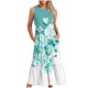 thumbnail image 1 of Vestido sin Mangas para Mujeres Vestido de Verano de Cuello Redondo Impreso, Poliéster de Tamaño Verdadero Diario Y Vestido de Fiesta, 1 of 4