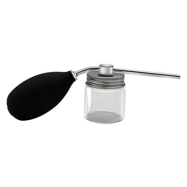 aluminio silicona soplador en polvo Puffer barberos peluqueros dispensador Spray botella de fibra de cabello aplicador salón de Yuyangstore botella de spray de peluquero