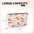 thumbnail image 4 of Toiletry Bag, Shrimp No.9032 Leather Waterproof Travel Makeup Cosmetic Bag Organizer, Large Capacity Toiletry Bag for Travel Size Toiletries, Skin Care Bag for Women, 4 of 8