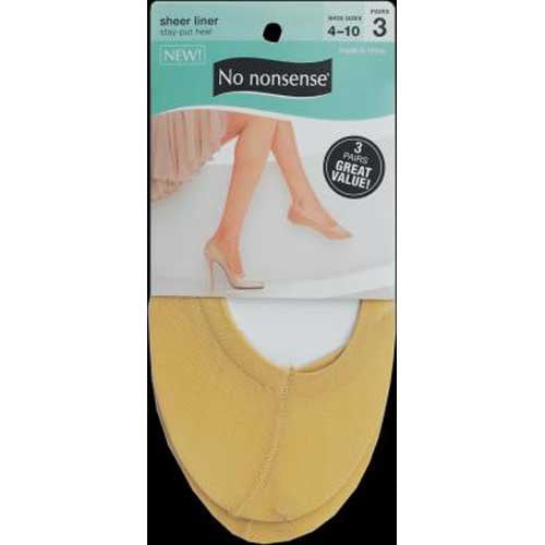 Ladies 3 Pair Pringle Nylon Shoe Liner Socks