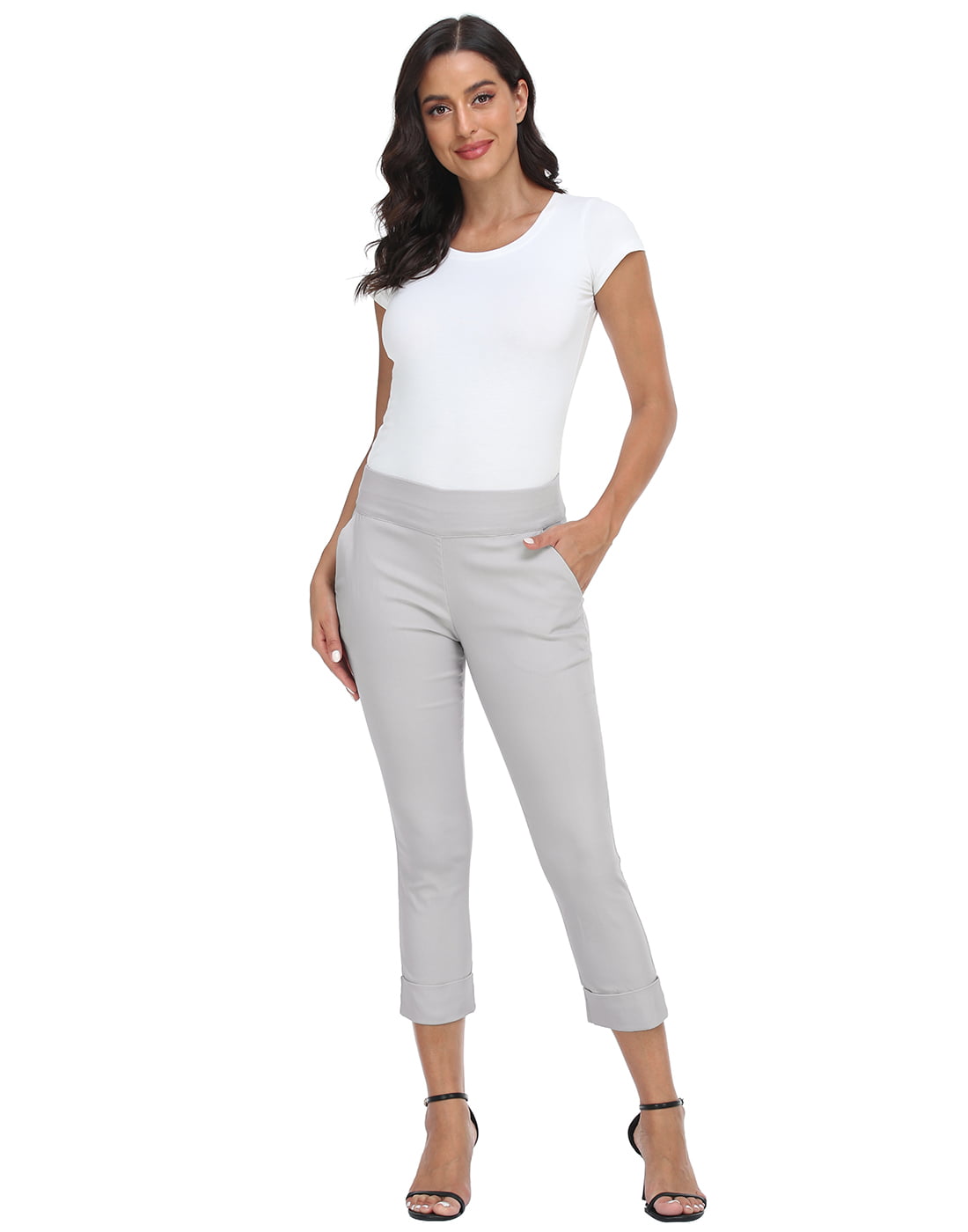 Pull On Capri Pants for Women with Pockets – ShopHDE